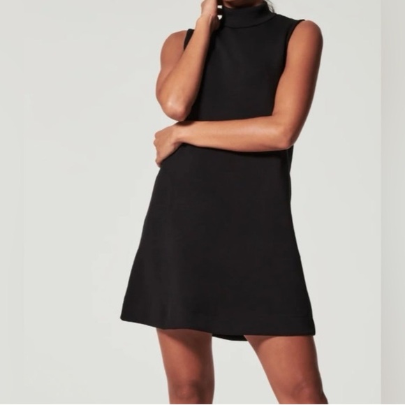 SPANX Dresses & Skirts - SPANX Air Essentials Black Sleeveless A-line Mini Dress